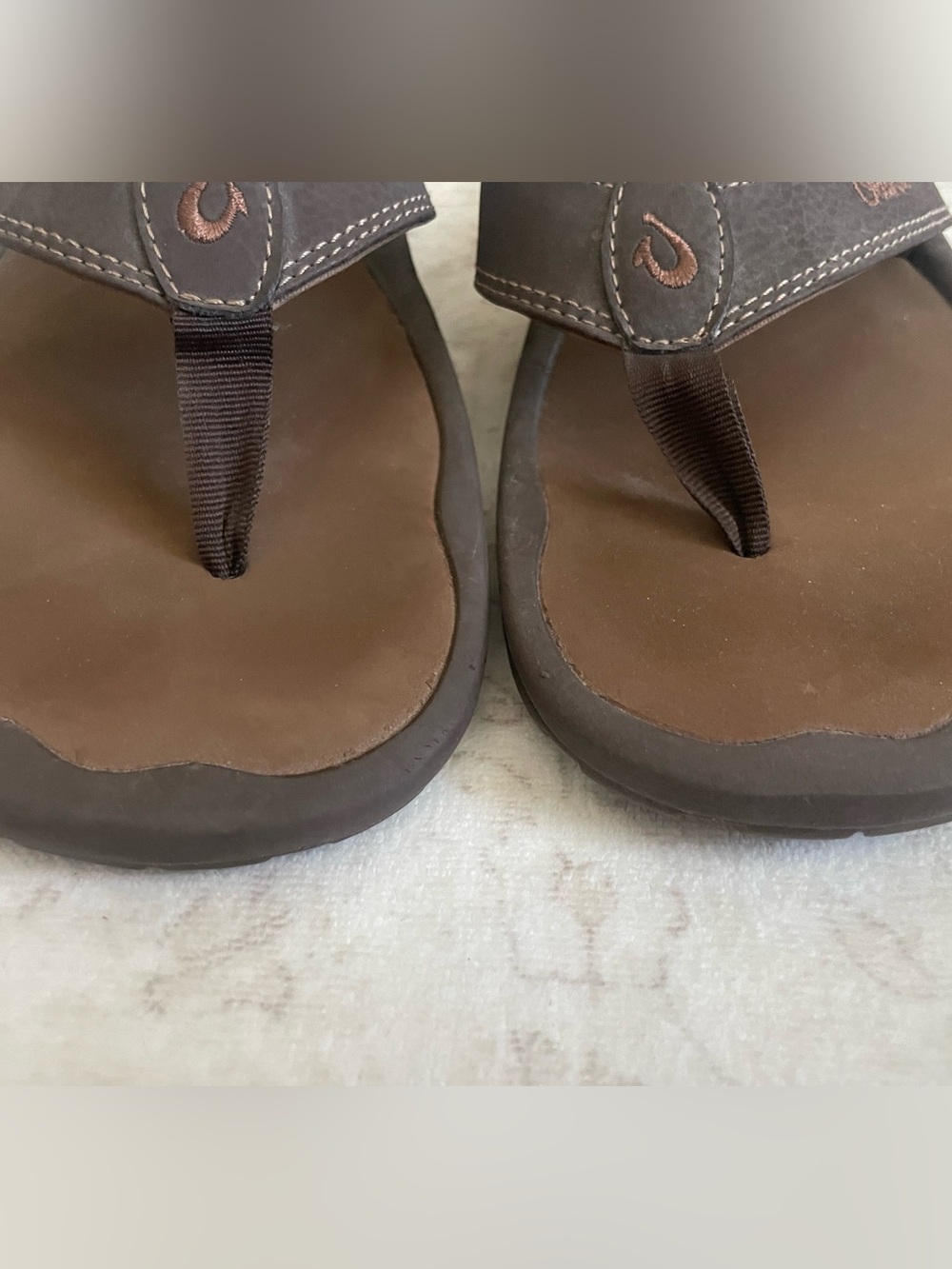 Olukai Ohana Men’s Leather Flip Flops - Picture 4 of 6
